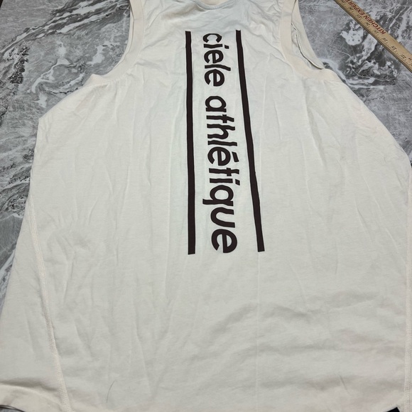 Ciele mens White Sleeveless Athletic shirt size xl - Picture 6 of 10